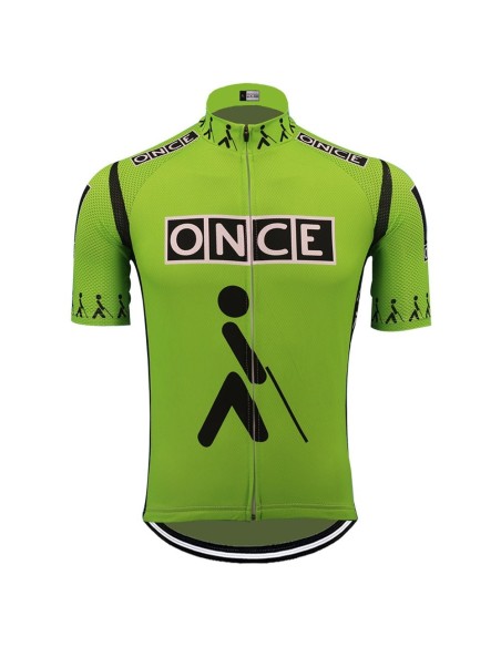 Maillot ciclista retro verde ONCE para los amantes de la bici