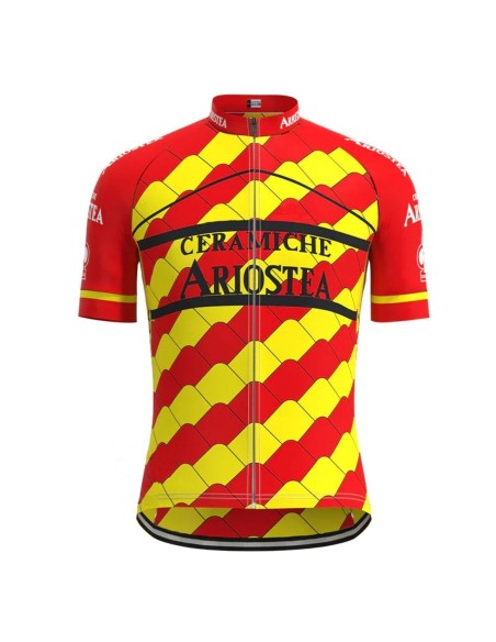 Maillot ciclista retro Ceramiche Ariostea Colnago 1990 para los amantes del ciclismo