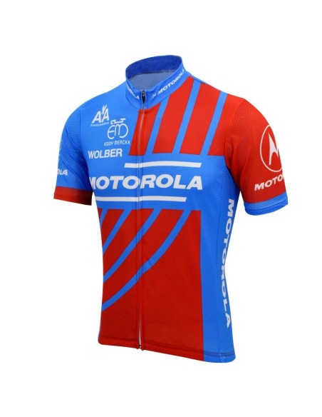 Maillot ciclista retro Motorola, revive la época dorada del ciclismo