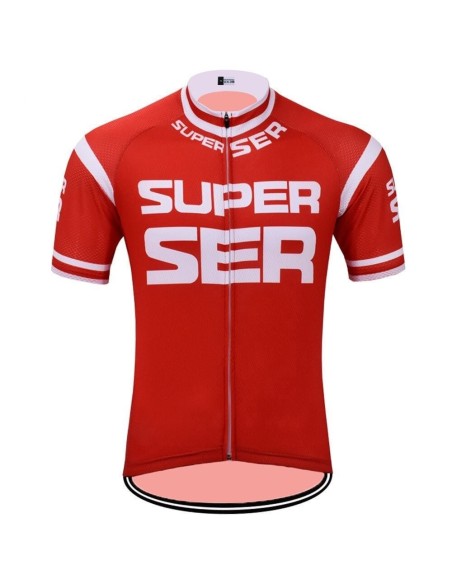 Maillot ciclista retro Super Ser: estilo y comodidad para tus rutas
