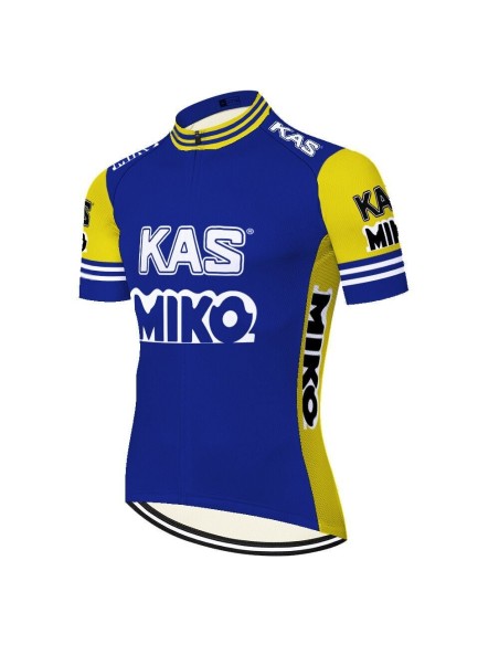 Maillot ciclista retro del equipo KAS para revivir los 80
