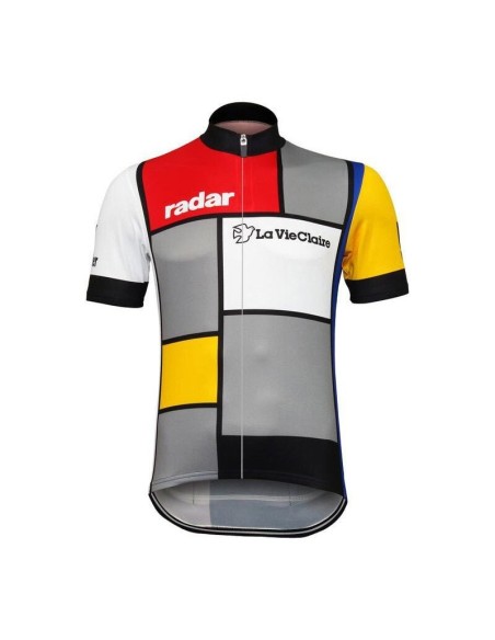 Maillot ciclista retro 1985 La Vie Claire para los amantes del ciclismo