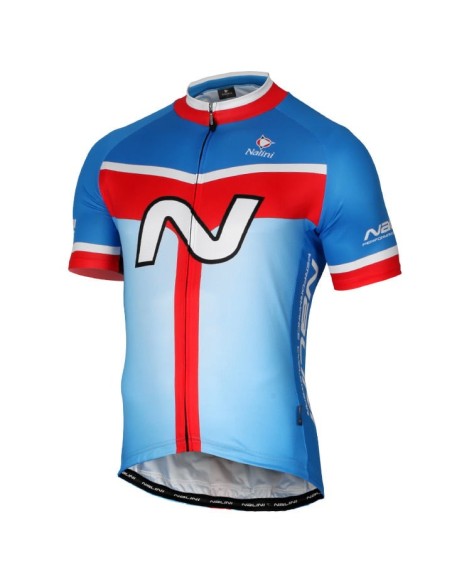 Maillot de Mangas Cortas Navision en Rojo y Azul, tu compañero ideal para el deporte