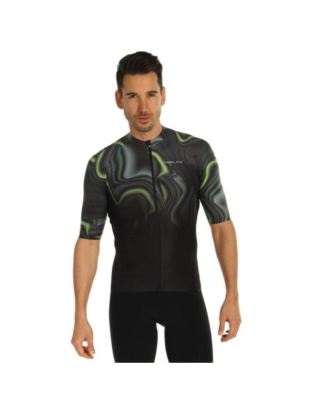 Maillot de Manga Corta Roma 1960 en Verde, Negro y Gris para lucir con estilo