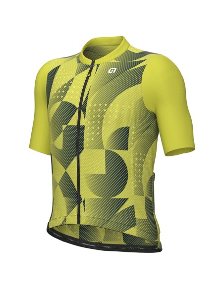 Maillot de Mangas Cortas Enjoy Verde Neón para Brillar en tus Entrenos