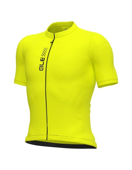 Maillot de Mangas Cortas Color Block Amarillo Neón para Tu Estilo Deportivo
