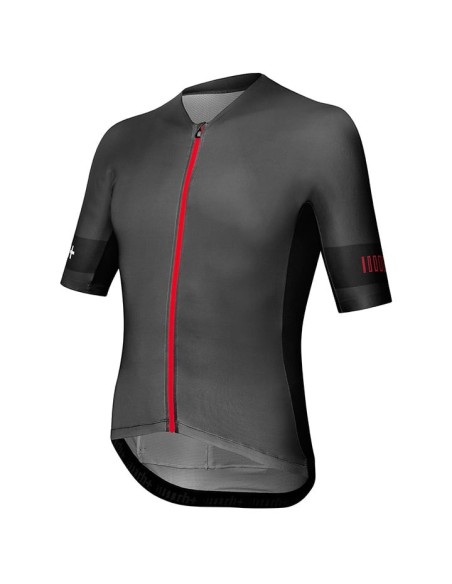 Maillot de Mangas Cortas Speed en Rojo, Negro y Gris para Tu Estilo Deportivo