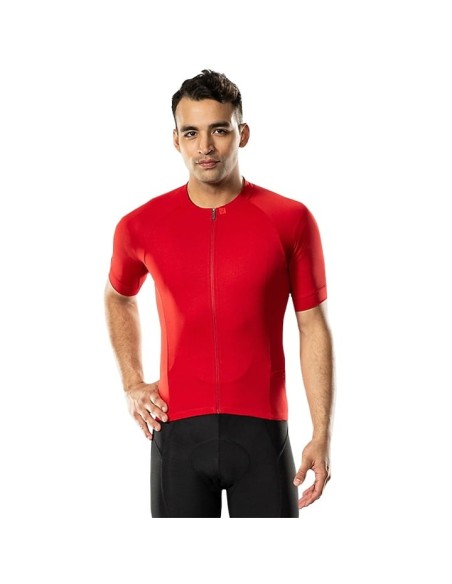 Descubre el Maillot de Mangas Cortas Circuit Rojo para Tu Estilo Deportivo