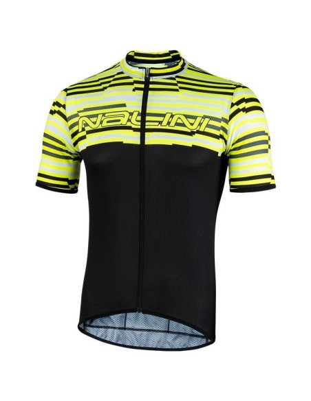 Maillot Chamonix 1924 en negro y amarillo neón, tu compañero ideal para rodar cómodo