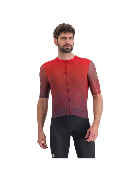 Descubre el Maillot de Mangas Cortas Rocket Rojo para tu Estilo Deportivo