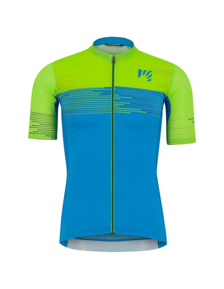 Maillot de Mangas Cortas Green Fire Verde y Amarillo Neón para Tu Estilo Deportivo