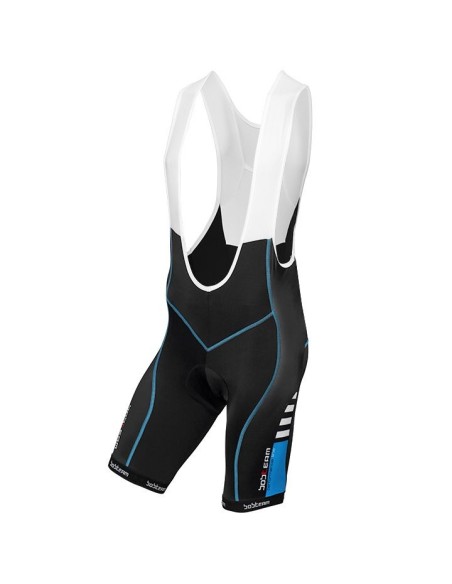 Culotte corto con tirantes Performance Line III en azul y negro para un rendimiento top