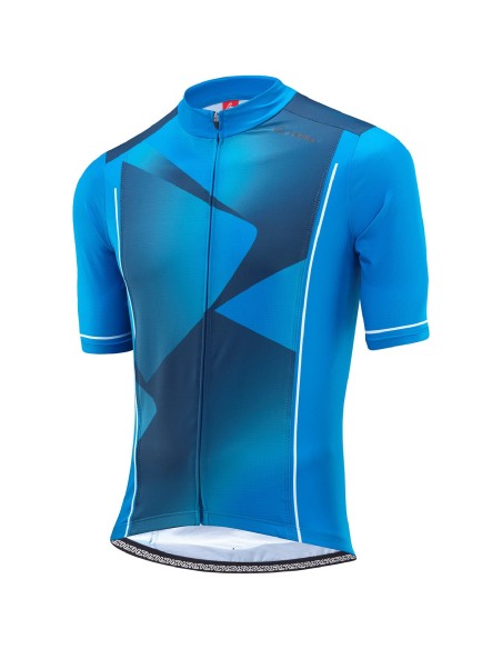 Maillot de Manga Corta Geo HotBOND Azul: Estilo y Comodidad para Tu Aventura