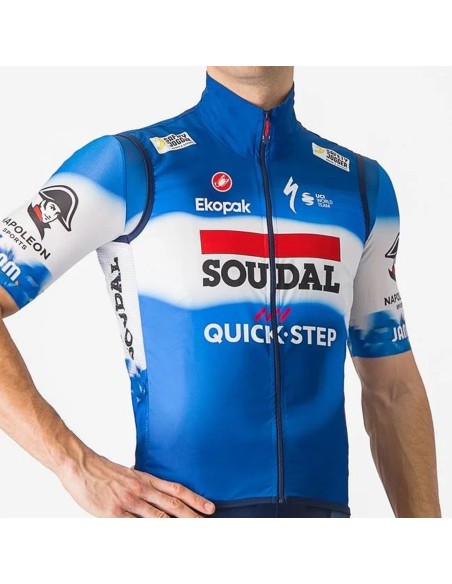 Chaleco Castelli Soudal Quick-Step 2024: Ligereza y Protección para tus Rutas