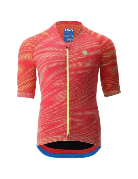 Descubre el Maillot de Mangas Cortas Wave Rojo para tus Aventuras en Dos Ruedas
