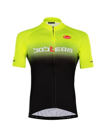 Maillot Corto Primo Negro y Amarillo Neón: Tu Compañero Ideal para Ciclismo